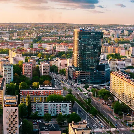 Apartment Hanza Black & White 17th Floor & Pool Free Parking By Stayly Stettin