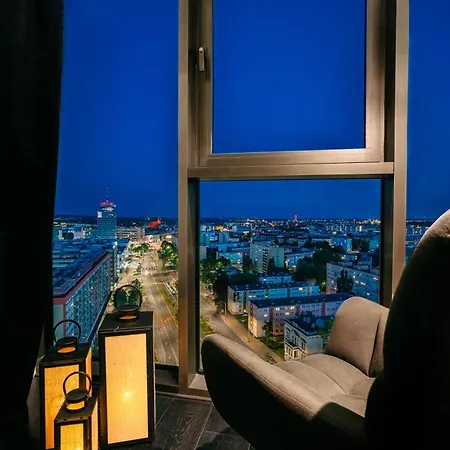 Hanza Black & White 17th Floor & Pool Free Parking By Stayly Stettin