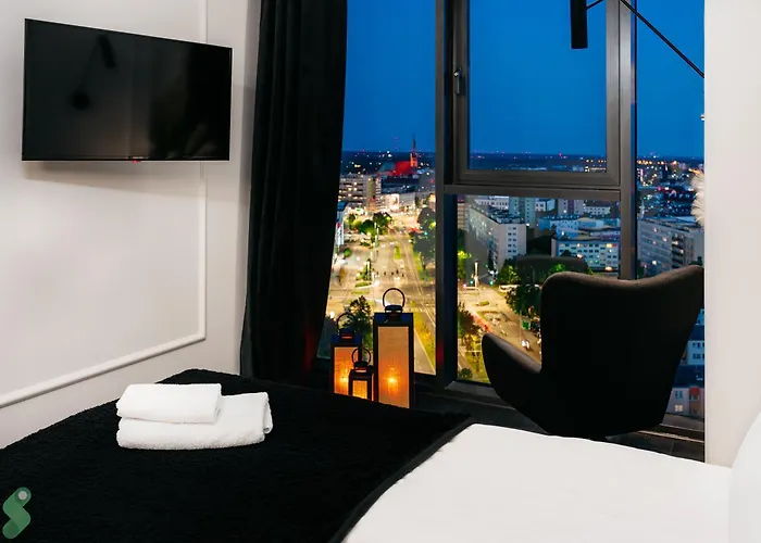 Hanza Black & White 17th Floor & Pool Parking By Stayly * 슈체친